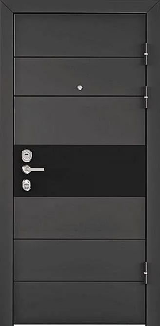 Входная дверь Continental-6 (Порошковое напыление / МДФ Филенчатый) - внешняя сторона